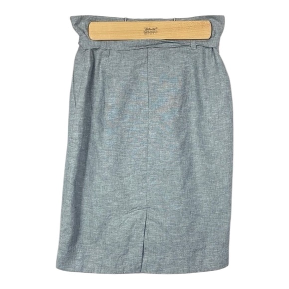 Ann Taylor Factory Gray Tie Belt Pencil Skirt Size 00P - Picture 3 of 5